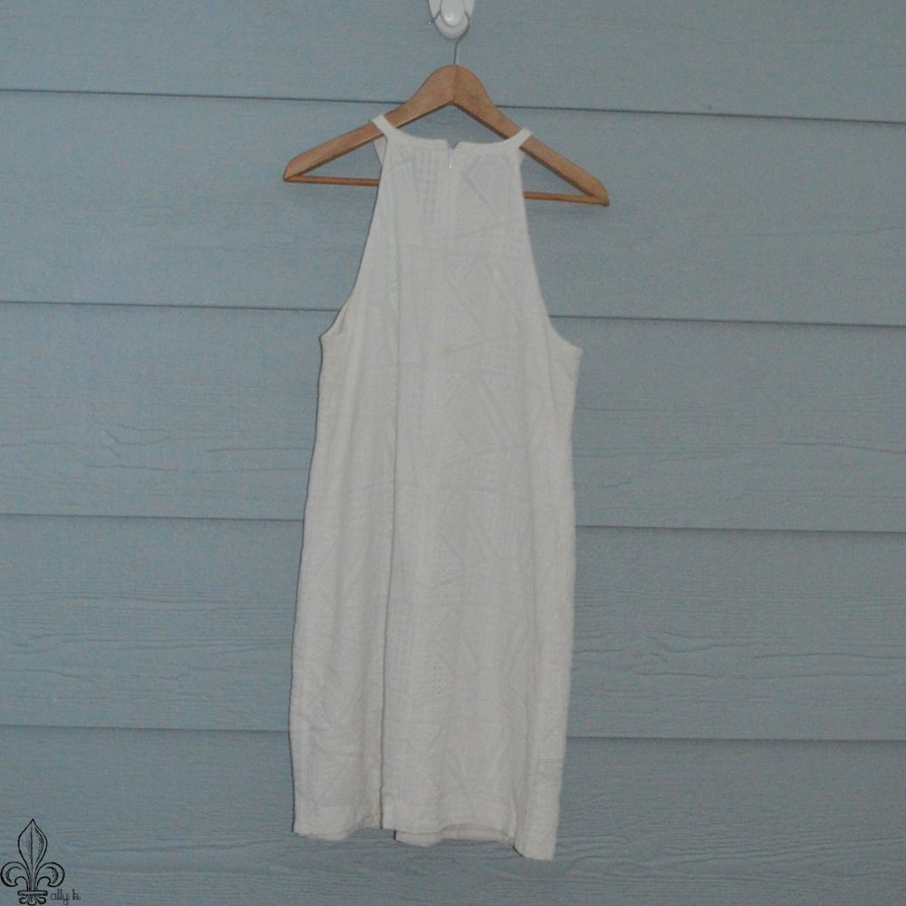 🦄Ann Taylor White Eyelet Dress🦄 - Picture 3 of 5